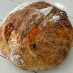 Fresh Baked Jalapeño Cheddar Sourdough Bread