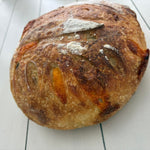Fresh Baked Jalapeño Cheddar Sourdough Bread